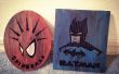Laser gravé Art carton Spiderman & Batman