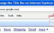 Changer le titre de fenêtre Internet Explorer