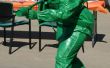 Plastique vert Toy Soldier avec lance-flammes Costume