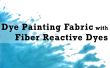 Peinture tissu de teinture avec colorants réactifs fibre