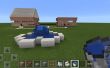 Minecraft maisons jardin et fontaine