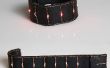 LED Slap Wrap Bracelet : Expériences en broderie conductrice Laser
