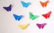 Décoration murale origami de papillon