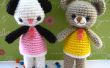 Amigurumi crochet pattern deux petit ours Amanda et Annie