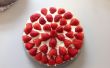Délicieux gâteau de crème aux fraises