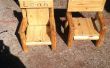 Chaise du bois rustique journal des enfants récupéré