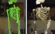 DIY squelette fait de bâtons, de chaîne, de mousse et de Mache'
