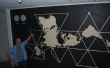 Buckminster Fuller Dymaxion Wall Relief Atlas avec feux