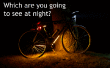 Imperméable à l’eau nuit feux à del pour votre vélo. 