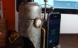 Steampunk Iphone Dock avec chaudière de fumer