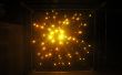 Amas d’étoiles 3 dimensions : acrylique + LED lumière sculpture