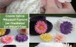 Créer Velcro attaché fleurs au crochet (ou autres) Casquettes
