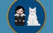 Jon Snow et Ghost - Game of Thrones - PDF gratuit croisent broderie