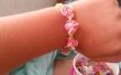Métier à tisser Rainbow rose bracelet jardin