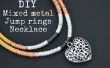 DIY métal mixte sauter collier anneau
