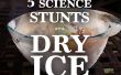5 cascades Science phénoménale, faits avec la glace sèche