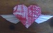 Origami coeur ailé