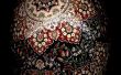 Oeuf de Pâques de Kerman étoiles d’autruche Pysanky Batik
