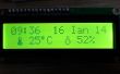 Horloge avec thermomètre en utilisant Arduino, i2c 16 x 2 lcd, capteur RTC DS1307 et DHT11. 