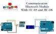 Module de communication Bluetooth avec HC-05 HC-06