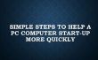 Étapes simples pour aider un PC ordinateur démarrage plus rapidement
