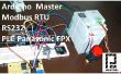 Arduino Modbus maître RTU et Panasonic PLC FPX C14R