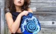 Bleu Freeform Crochet embrayage