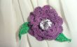 Purple Rose Broche