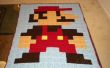 8-bit Mario Blanket - fabriqués à partir de carrés Granny