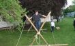 Simple pionnière - construire un pont de singe de poteaux de bois