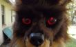 Masque de loup garou réaliste avec yeux lumineux