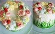 Gâteau de guirlande de fleurs de mai