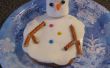 Cookie de bonhomme de neige fondante