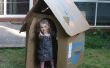 Gratuits pour enfants carton Box Playhouse (plat-compressible)