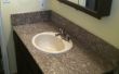Pirater une table en granit peu coûteux une vanité de salle de bains