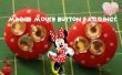 Minnie Mouse inspiré les boucles d’oreilles bouton