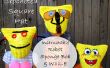 Crochet chapeau carré - Robot Instructable, Sponge Bob & WALL-E