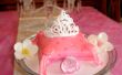 Gâteau oreiller princesse avec diadème comestibles