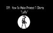 Comment faire des T-Shirts imprimés '' Luffy''