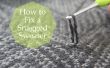 Comment réparer un pull accroché