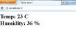 Arduino temperature/HUMIDITE avec écran LCD et Interface Web