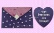 BRICOLAGE papier Craft : Apprenez comment un cœur en forme de papier transformé en belle enveloppe en seulement 5 minutes ! 
