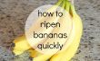Comment faire mûrir les bananes rapidement
