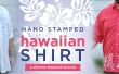 Main estampillée chemise hawaïenne
