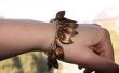 Bracelet de cuir Gold Leaf