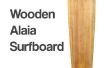 Planche de surf en bois Alaia