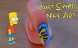 Bart Simpson Nail Art - Sharpie Nail Art