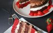Quadruple Decker velours rouge chocolat Cake