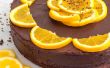 Gâteau Orange chocolat noir avec les graines de Chia