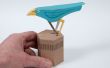 Oiseau de papier. Pendule Powered papier projet